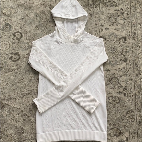 Lululemon rest less hoodie white size 6 - Picture 1 of 5